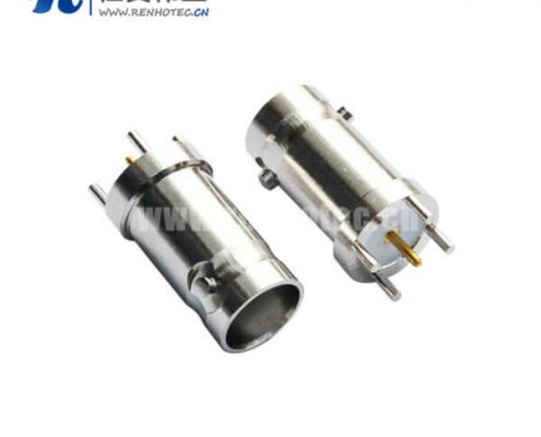 pcb插座直式锌合金 BNC射频同轴接插件