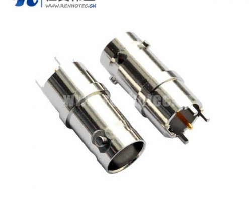 bnc接插件直式引脚射频同轴接PCB板