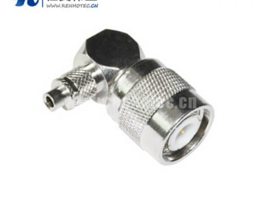 tnc型射频接插件弯式压接公头同轴线缆RG6_58_59_174