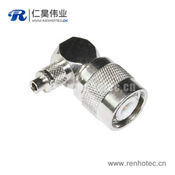 DOSIN-802-0004 tnc型射频接插件弯式压接公头同轴线缆RG6_58_59_174