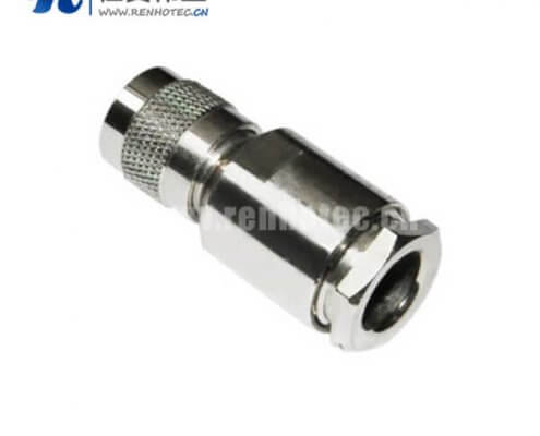 tnc直式螺母锁紧式公头射频同轴接插件