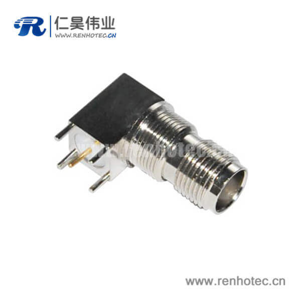 DOSIN-802-0010 tnc弯式穿墙式方头5引脚PCB板端母头接插件