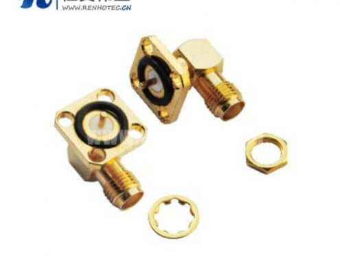 sma接插件防水4孔方向法兰面板射频同轴系列