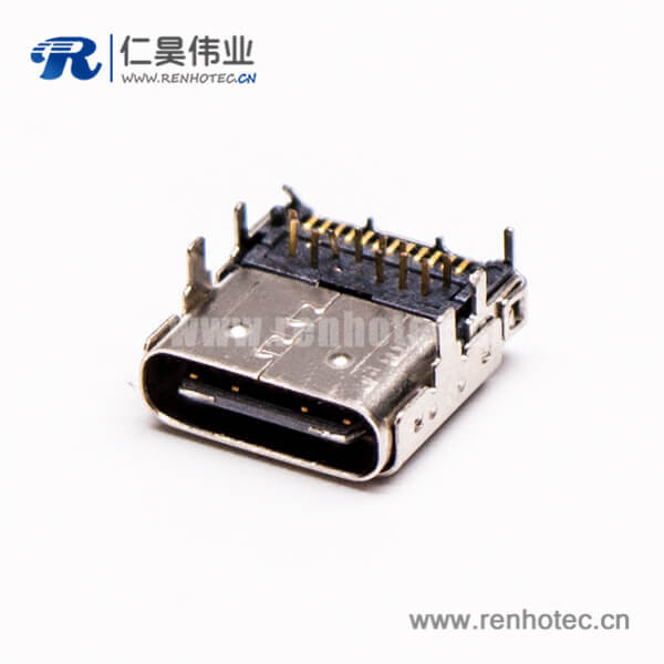 1 type c接口前插板后贴板USB3.0母座弯头