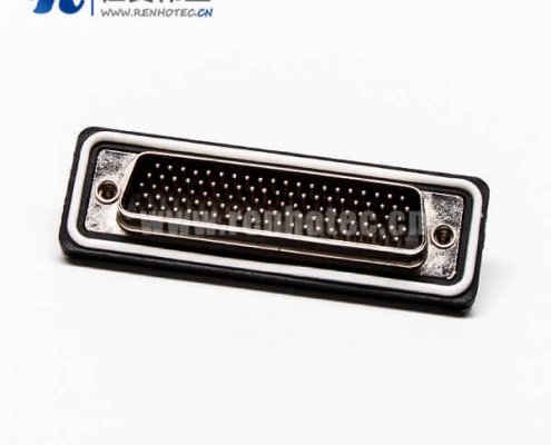 防水d sub104针公头直式车针接线焊接