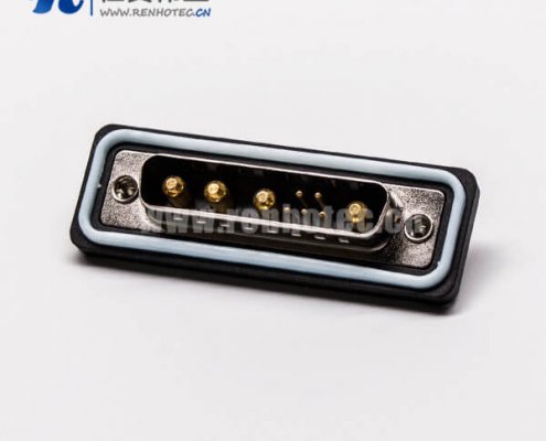 ip67防水db接头直式公头车针焊线大电流接插件