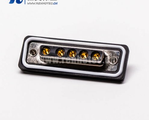 d sub焊线式接插件5w5母头直式接线焊接