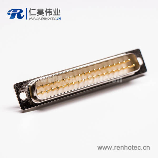 4 DB37针直针串口公头直式车针接插件接线焊接