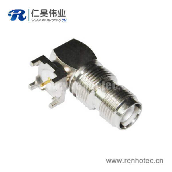 DOSIN-802-0012 tnc型射频接插件弯式方形5引脚穿墙式pcb板