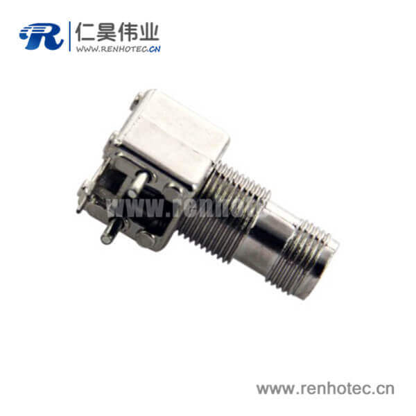 DOSIN-802-0013 tnc射频接插件穿墙弯式母头pcb电路板安装