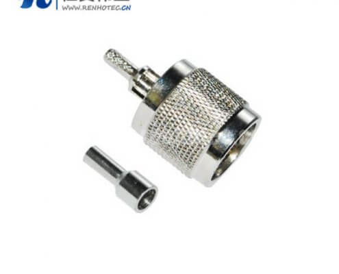 n型公头低损耗射频同轴电缆RG59/174/213直式压接