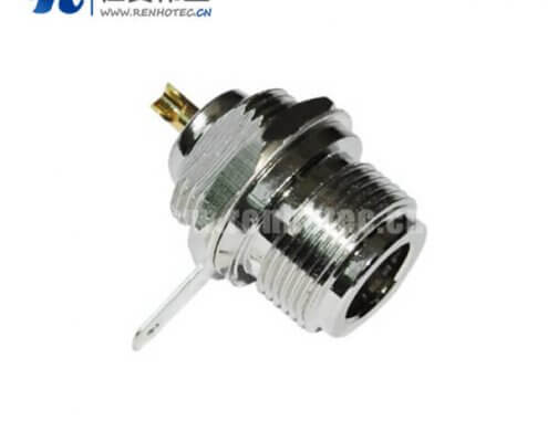 n系列射频同轴接插件直式母头穿墙式面板安装