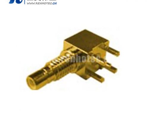 smb接插件母头pcb板端弯式穿墙