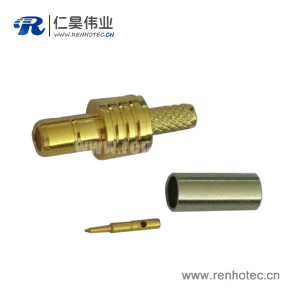 DOSIN-807-0014 母头smb直式压接式电视射频接口线缆RG316