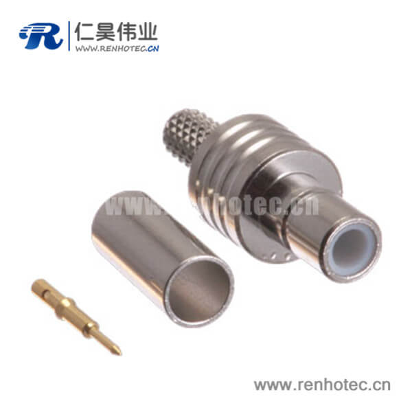 DOSIN-807-0015 smb有线电视接头直式压接母头接插件接同轴线缆
