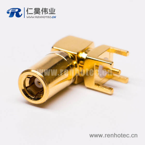 DOSIN-807-0025 smb公头接插件接头插座pcb板端弯插