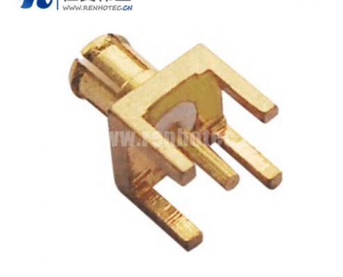 mcx接插件公头镀金直插式PCB板端接头