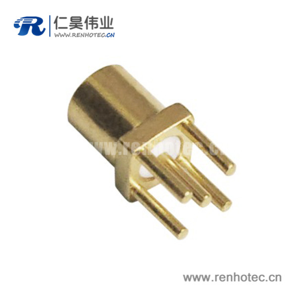 RHT-617-0002 MCX接插件射频同轴直插式母头PCB板端
