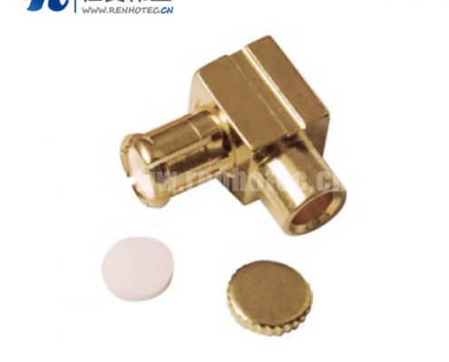 MCX同轴接插件弯式公头接高清射频连接线