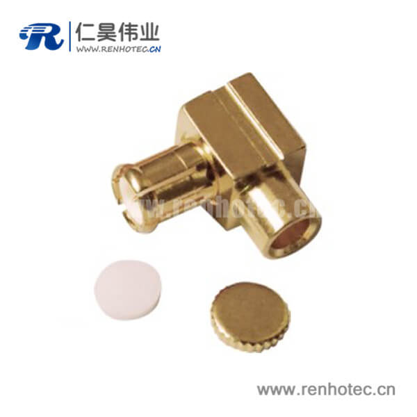 RHT-617-0006 MCX同轴接插件弯式公头接高清射频连接线