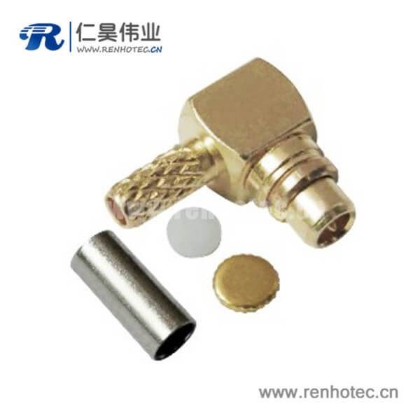rht-631-0002 mmcx接插件公头弯式压接射频同轴线缆