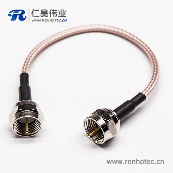 11 F头转公头直式180度压接式组装线材