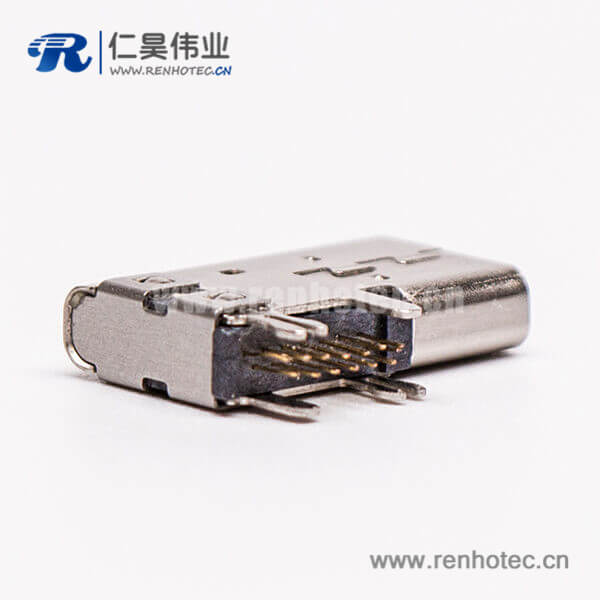 12-5 接插件 type-C母头弯式侧插式usb3.0接插件