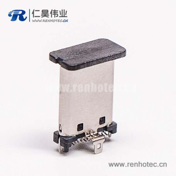 14-3 直立式公头type-c穿孔插拔接PCB板