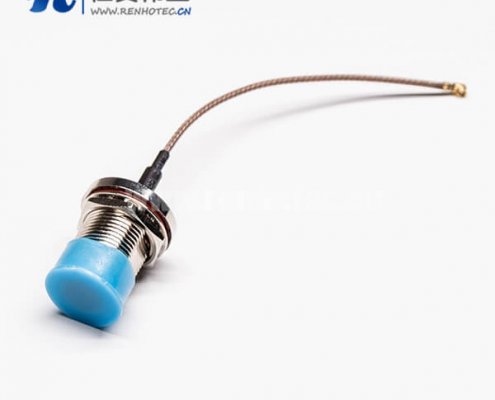 N射频同轴线直式180度母头穿墙式防水