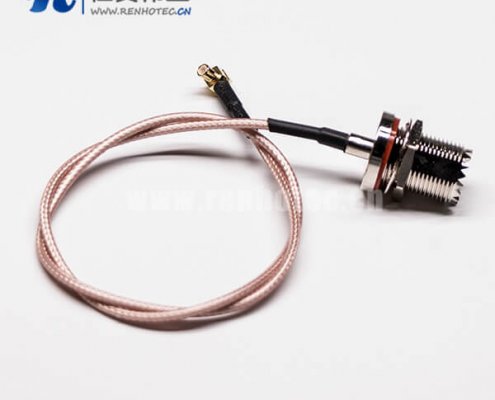 16-1 UHF接头直式穿墙式防水母头转MCX直公头组装线材