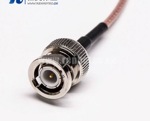 BNC公头转N型母头四孔法兰直式组装线材
