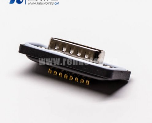 db15 双排防水公头直式车针接线焊接