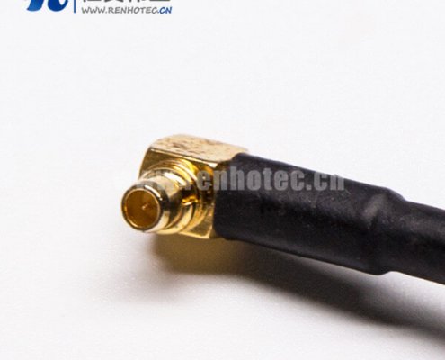 20-3 N型母头接插件直式4孔法兰转弯式MMCX公头同轴线缆