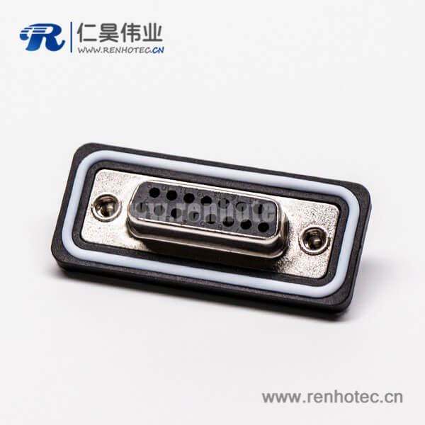 db15母头双排直式车针接线焊接防水