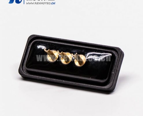 d sub3w3防水母头直式接线焊接车针镀金