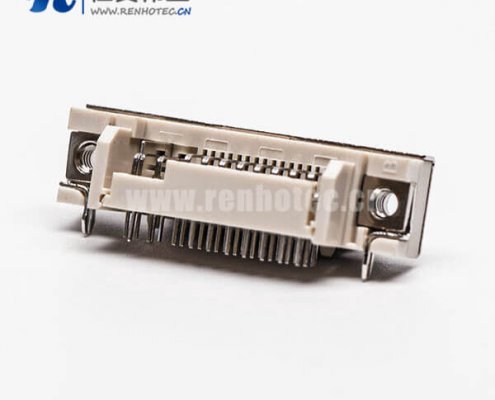 dvi接口24+5弯角母头插板带鱼叉白色胶芯