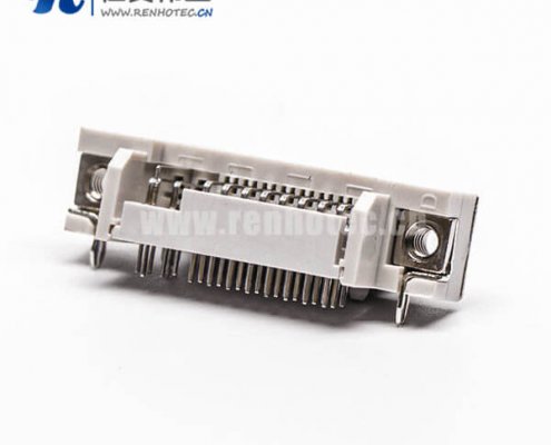 dvi面板安装24+5母头弯式插板带鱼叉接PCB板