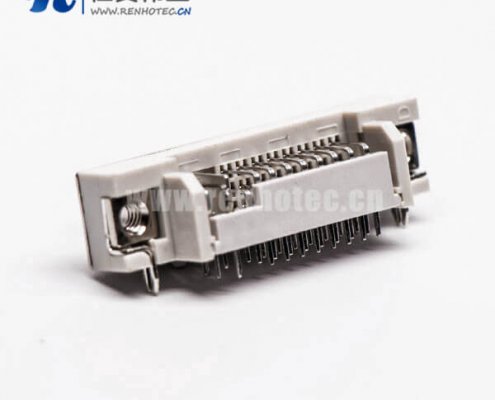 dvi面板安装24+5母头弯式插板带鱼叉接PCB板