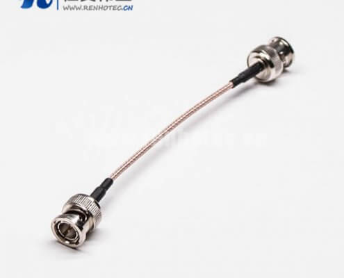 双BNC头同轴线直式公转接射频同轴线RG179