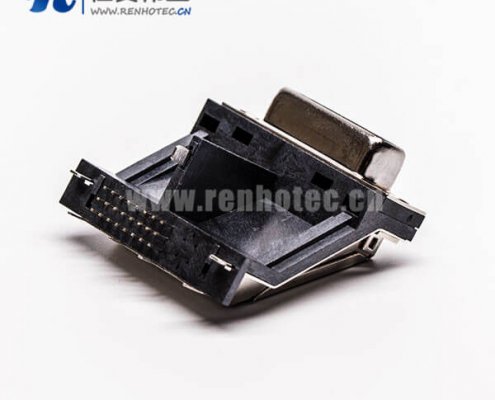 显示器接口dvi母头架高居中塑料支架平口带鱼叉接PCB板