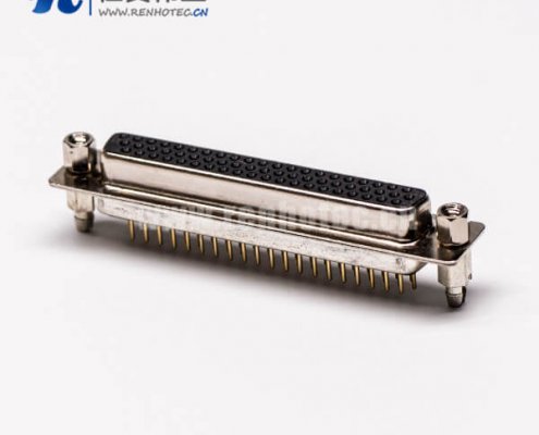 db62接插件公头直式铆锁黑色胶芯穿孔接板高密度