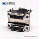 DVI24+1接插件双胞胎母头弯式鱼叉插PCB板接插件