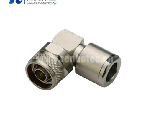 n型射频头公头弯式压接连接线RG213