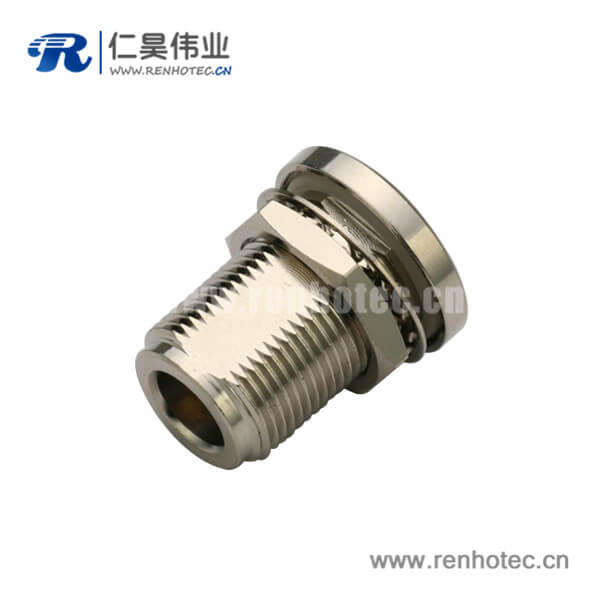 n头面板安装有线电视电缆UT141直式穿墙式母头