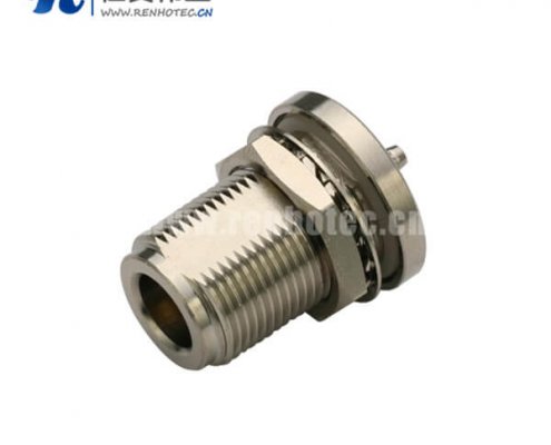 n头母头直式穿墙防水式接RG142,400,223同轴线