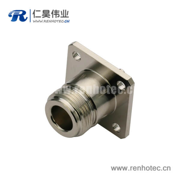 DOSIN-805-1033 n型母头4孔法兰盘连接射频同轴线缆RG400,142