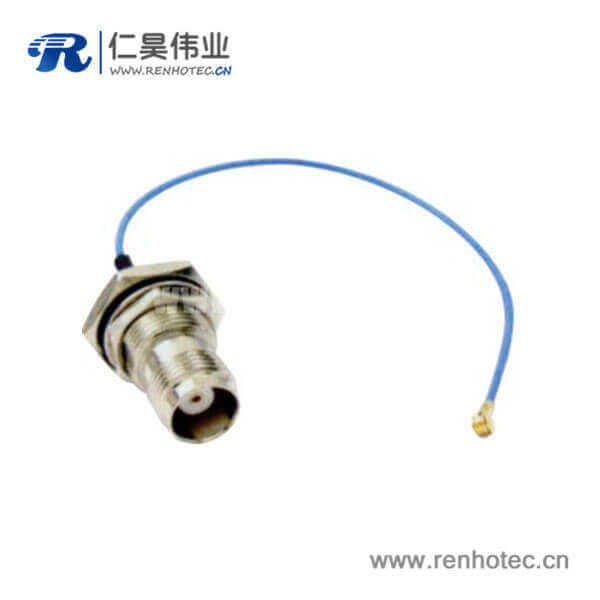 DOSIN-811-0005 tnc穿墙母头接rg174射频同轴线材接ipex