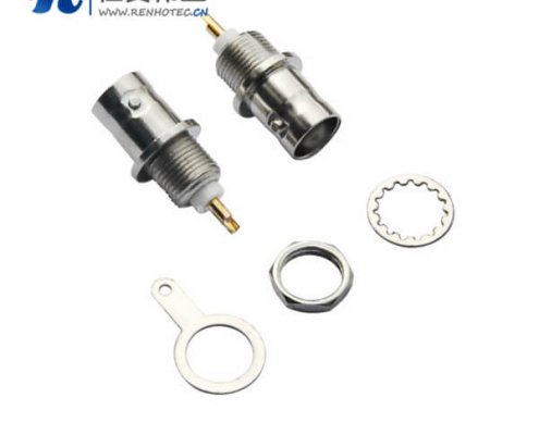 直式穿墙BNC射频同轴接插件母头电缆