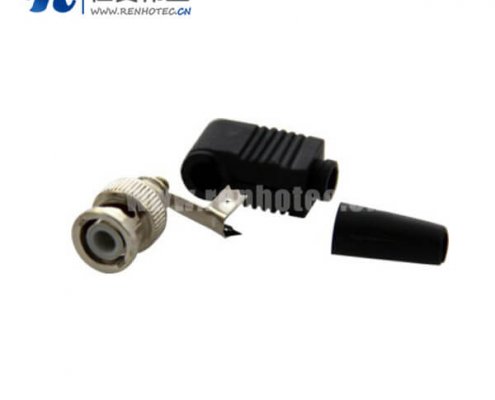 BNC射频同轴弯式公头电缆接插件