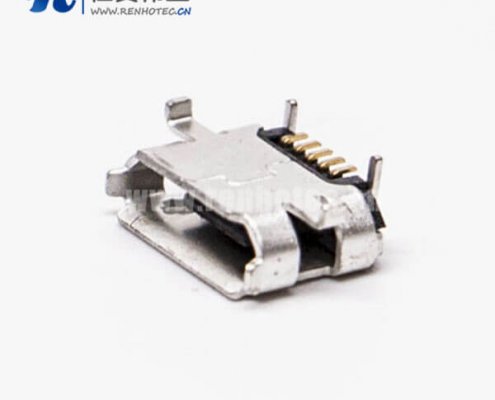 micro usb b接口5针母座SMT牛角型 7.20-4.85